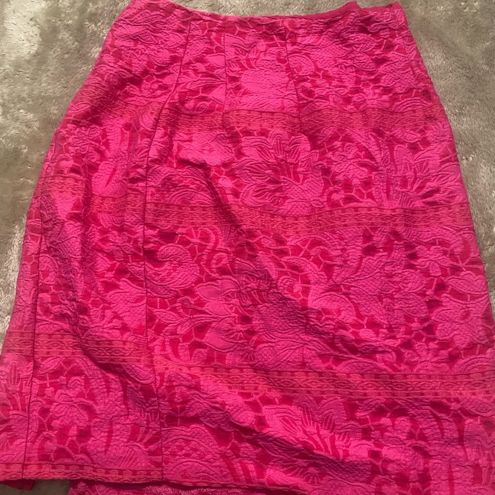 Pink Floral Summer Skirt